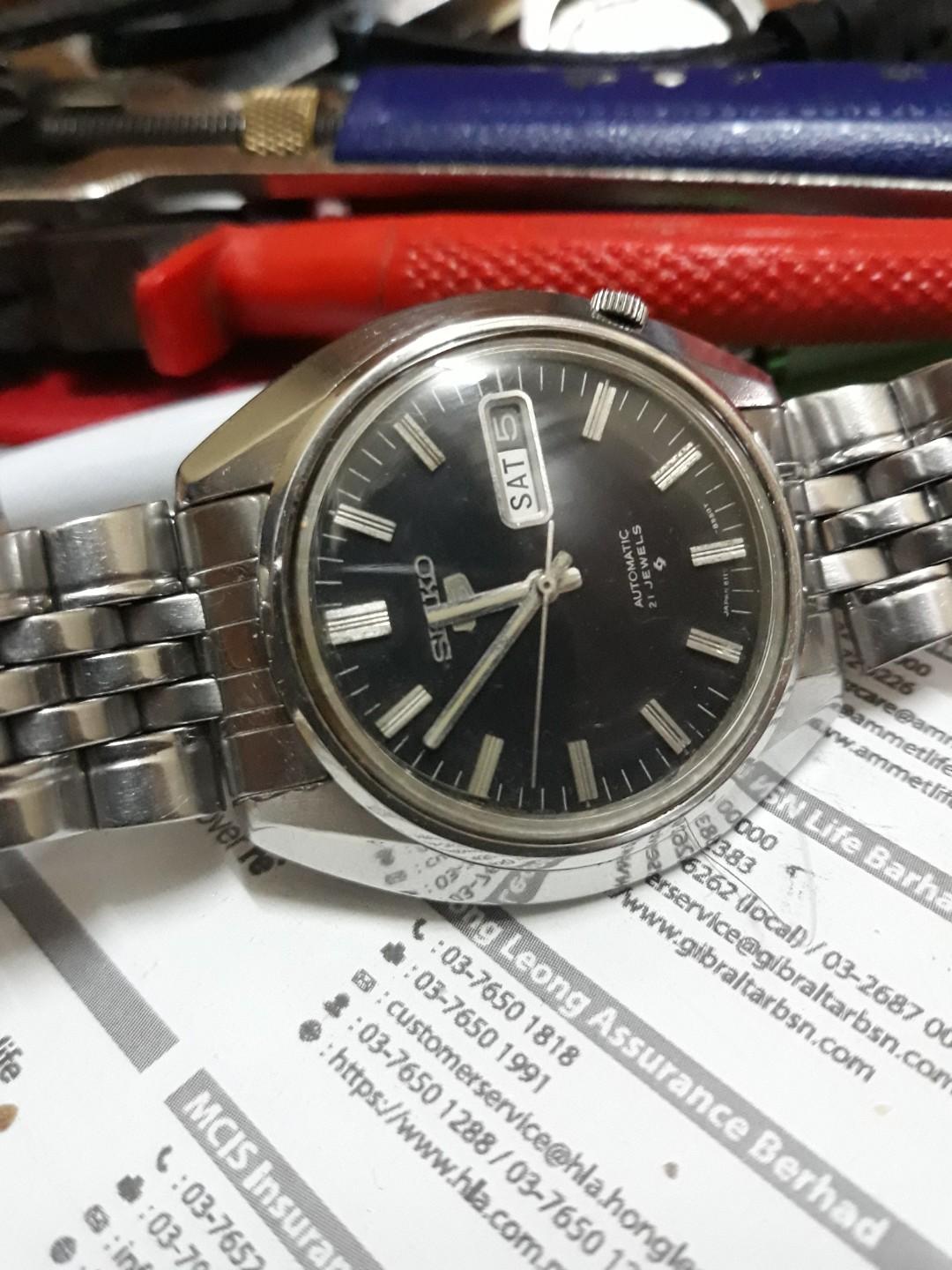 Vintage Seiko 5 Automatic Watch 6119 7540 Men S Fashion Watches On Carousell