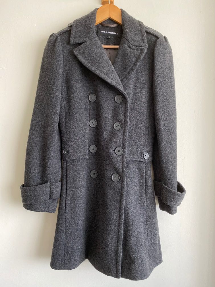 Warehouse top wool coat