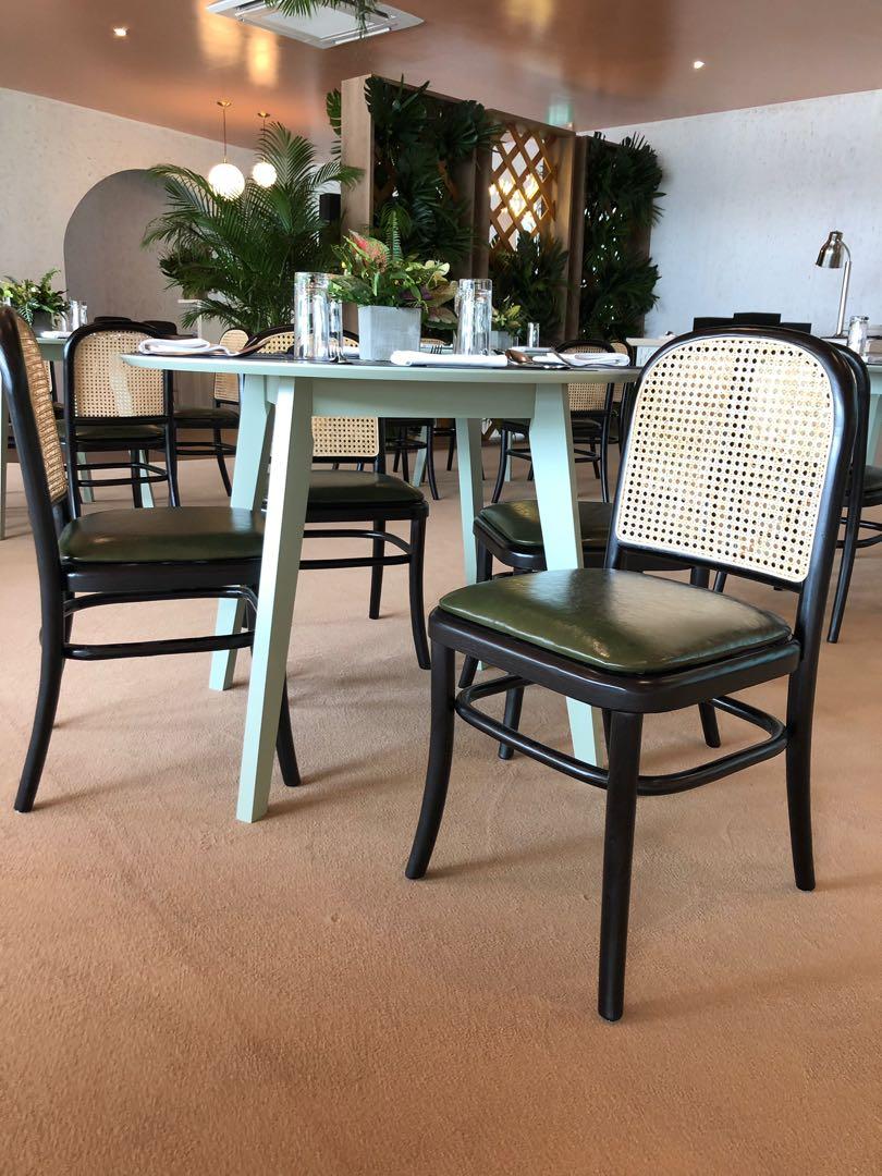 Mesh Rattan White Boucle Dining Chairs Set Of 4,cane, 53 OFF