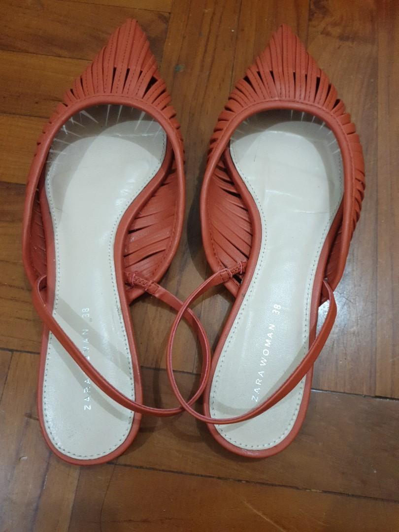 ZARA FLAT CAGE SLINGBACKS Loafers Carousell