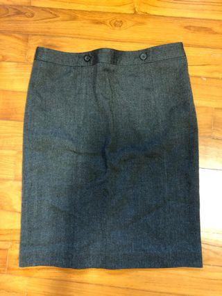 G2000 stretch fabric dark grey work skirt