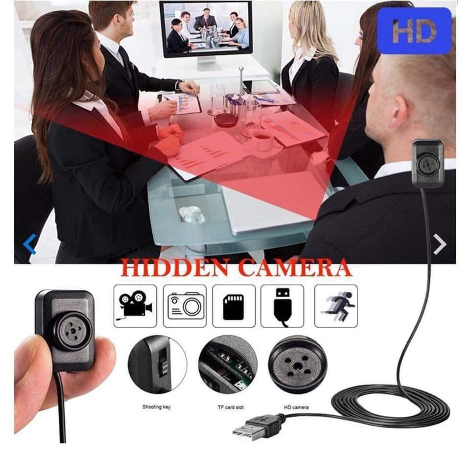 1080p Covert Hidden Camera Button Mini Spy Cam Discreet Video DVR