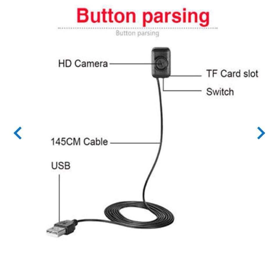 1080p Covert Hidden Camera Button Mini Spy Cam Discreet Video DVR