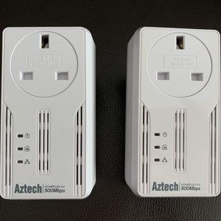 Aztech HL115EP HomePlug AV 500Mbps Pass Through for $8!!!