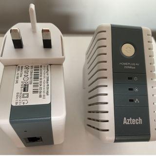 Used Aztech 200Mbps HomePlug HL109E
