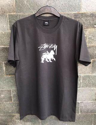 Stussy Basic Logo Lion Pirates Black Tshirt