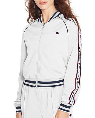 White champion track top jacket