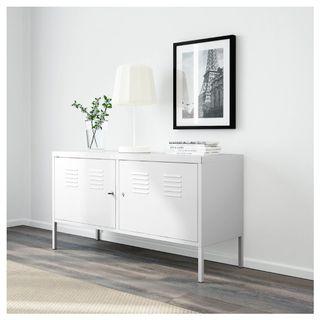 White Metal Cabinet / Console