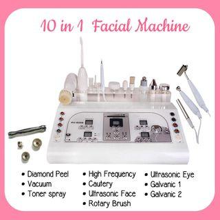 W/Demo 10 Functions Facial Machine Diamond Peel Cautery Machine With Warranty