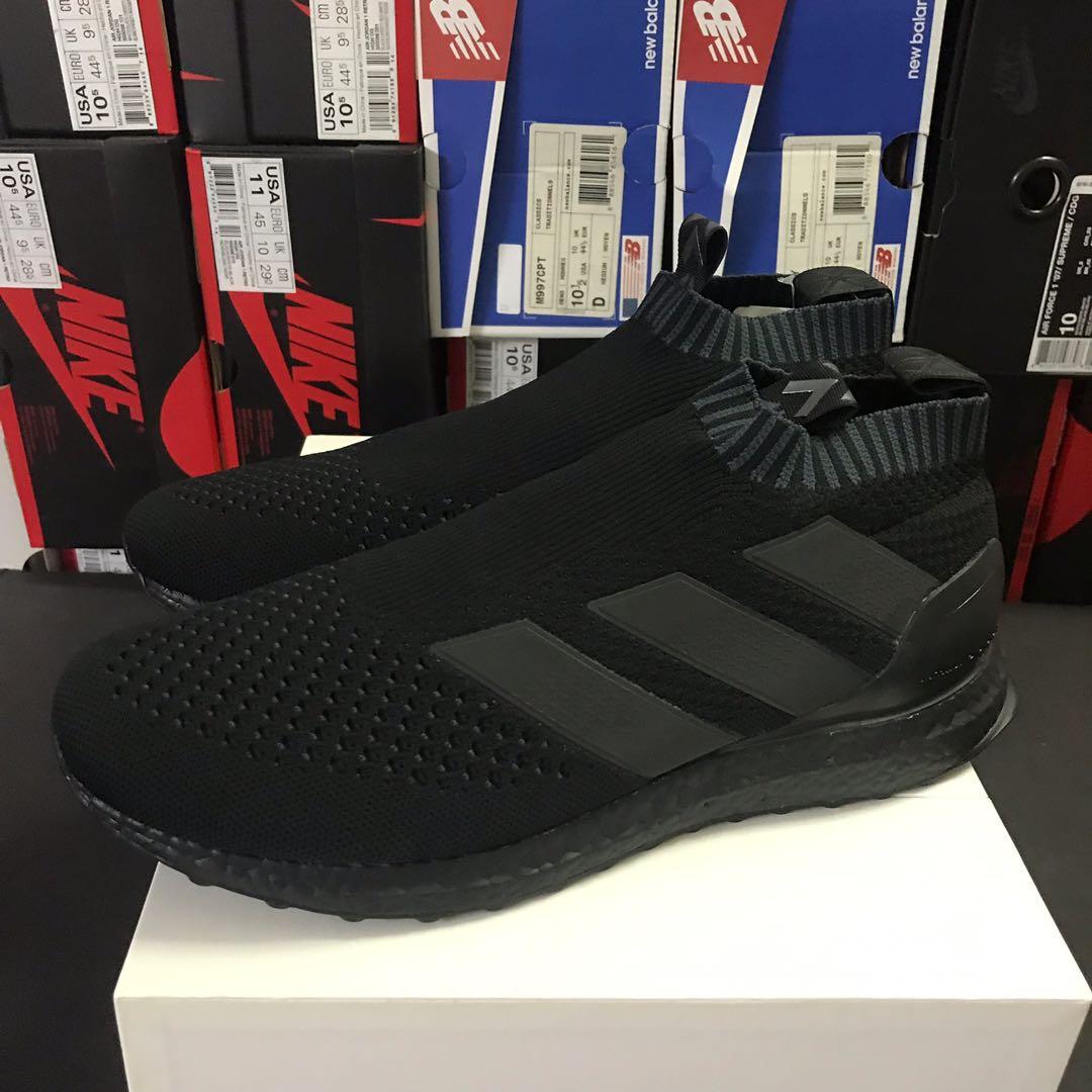 Adidas ACE 16 PureControl Ultra Boost Triple Black BY9088 US 10.5 UK 10