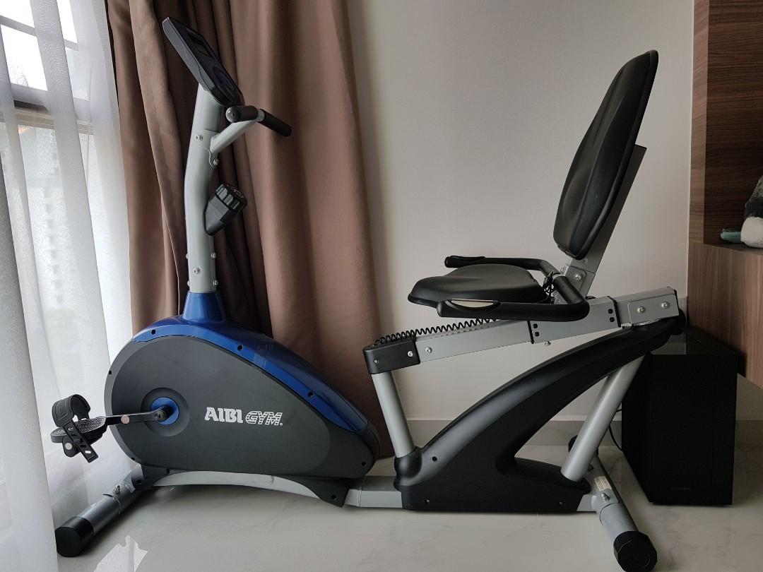 recumbent magnetic exercise bike