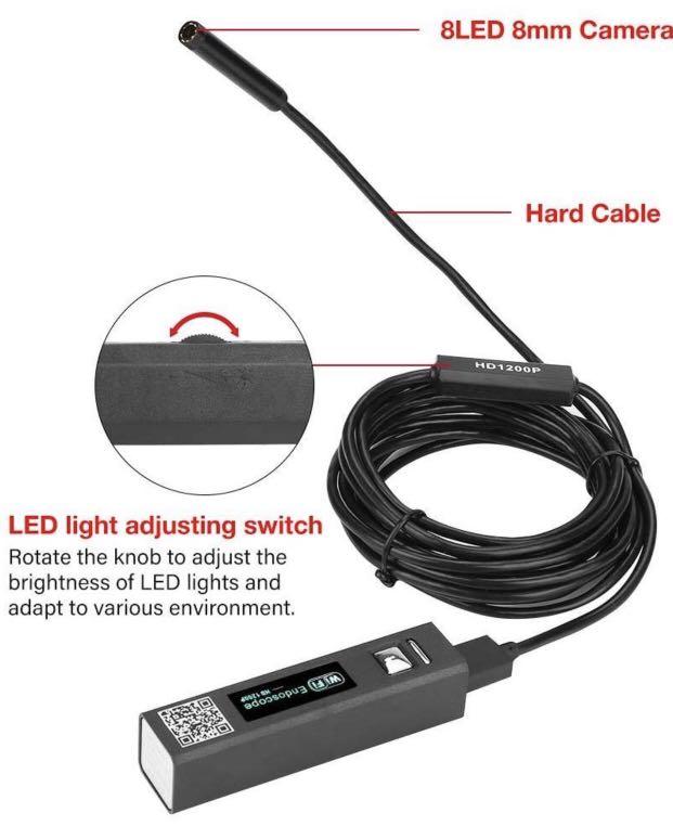 YYS SPY Industrial Endoscope 2MP Snake Camera 8mm Sewer Camera Video Inspection Camera with 8 LED Lights 16.4FT+32 SD Card 1080P HD Digital Borescope Camera Waterproof 4.3 Inch LCD Screen YYS SPY Industrial Endoscope 2MP Snake Camera 8mm Sewer Camera Video Inspection Camera with 8 LED Lights 16.4FT+32 SD Card 1080P HD Digital Borescope Camera Waterproof 4.3 Inch LCD Screen