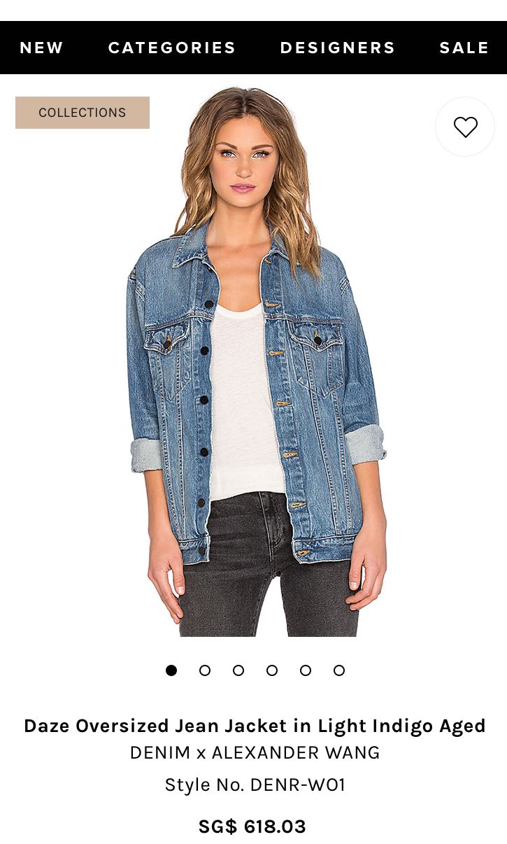 Alexander Wang Daze Denim Jacket in Blue