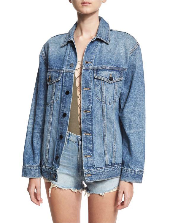 Alexander Wang Daze Denim Jacket in Blue