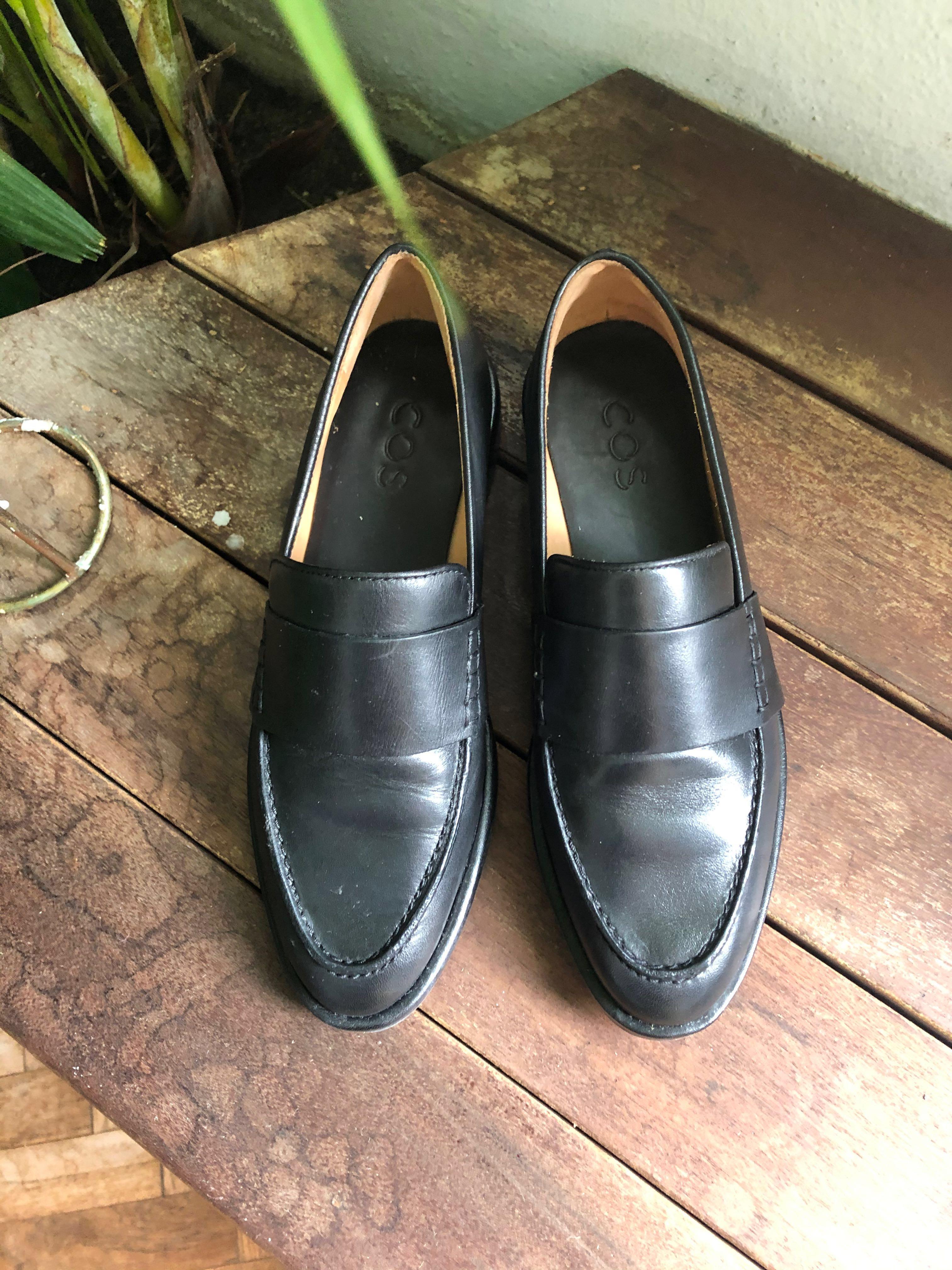 cos leather loafers