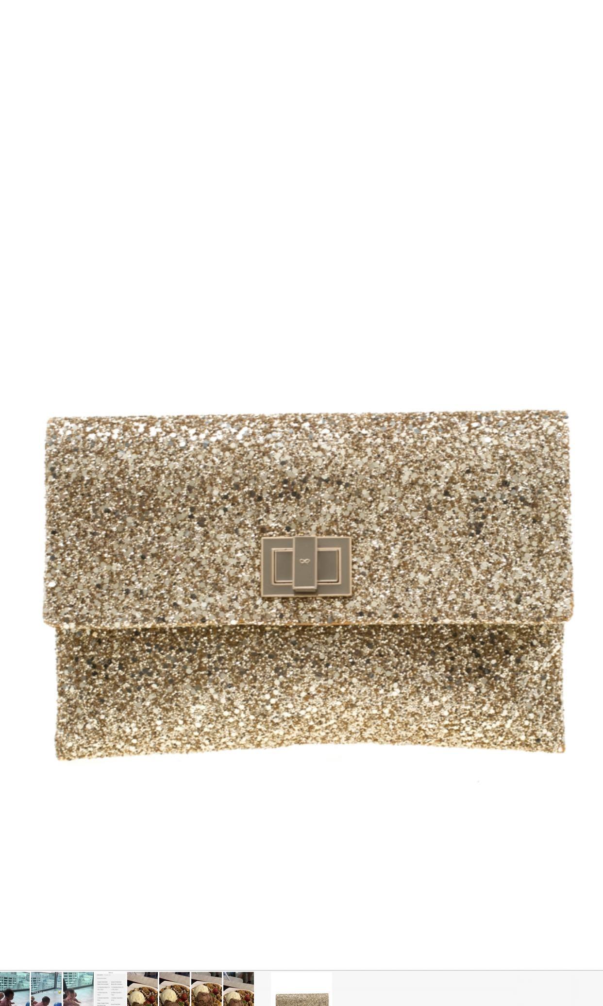 Anya hindmarch glitter clutch discount