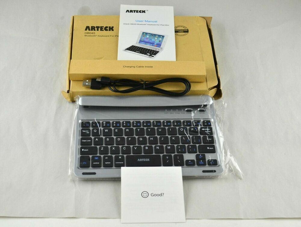 Arteck Wireless Keyboard Silver For Apple Ipad Mini Hb045