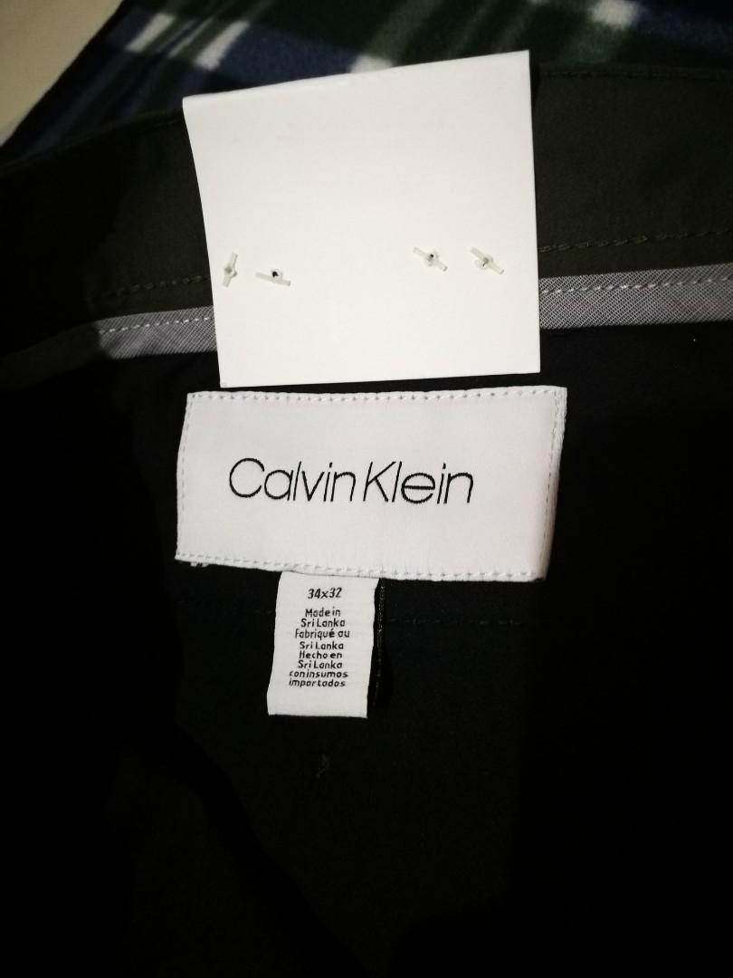 Authentic Calvin Klein slim fit pants (new with tags), Men's Fashion,  Bottoms, Chinos on Carousell