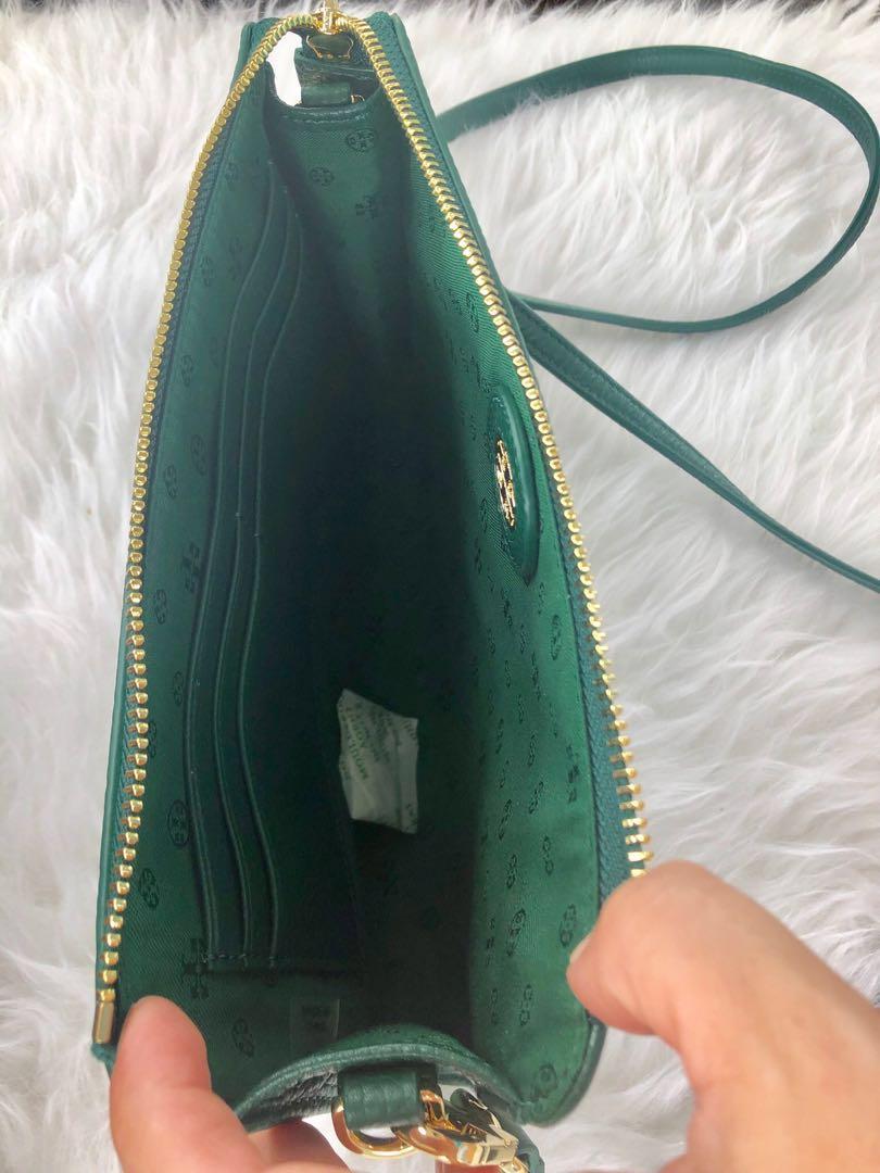 tory burch hunter green purse