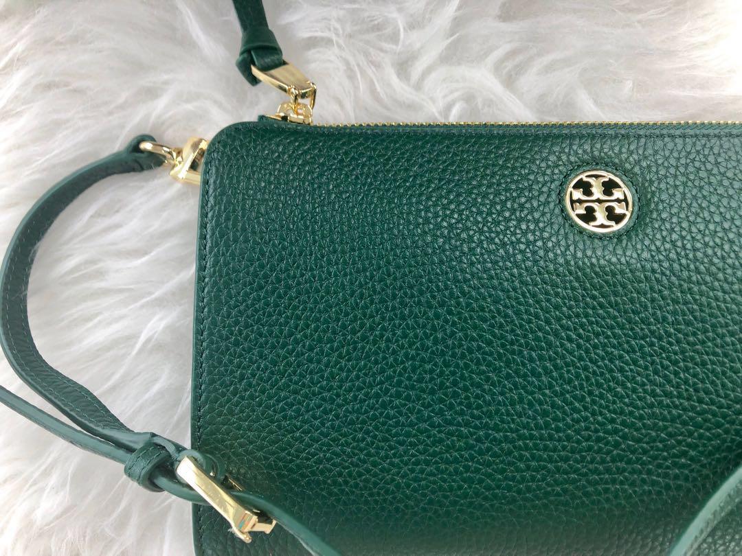 tory burch hunter green purse