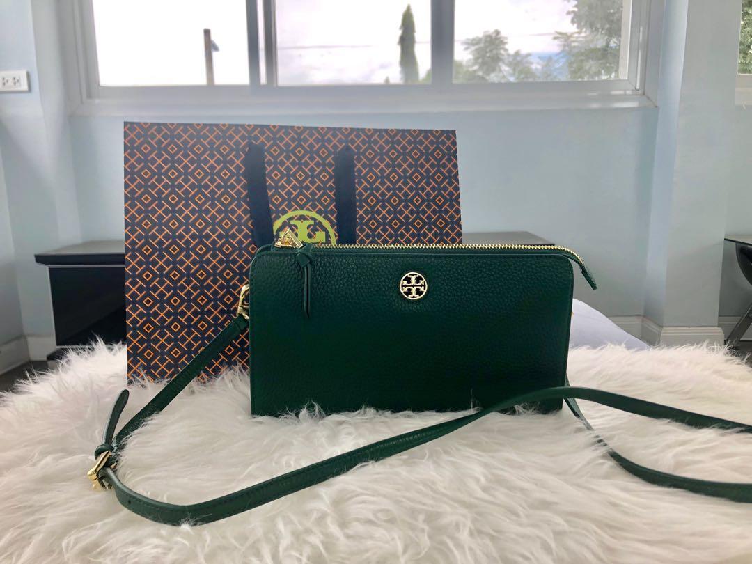 tory burch hunter green purse