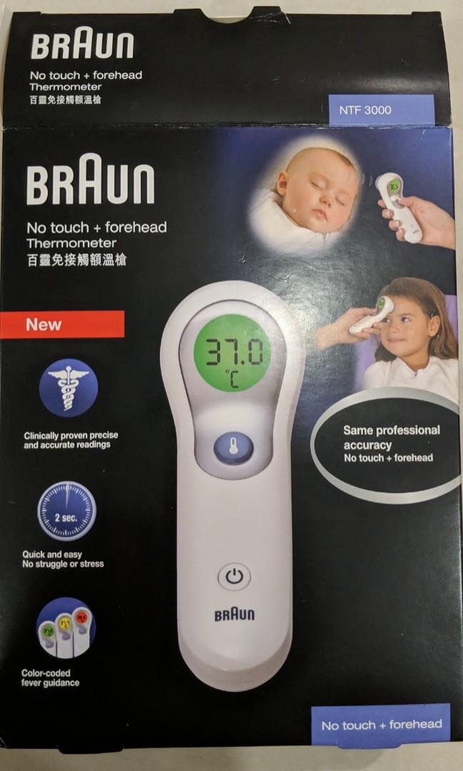 Braun Thermometer No Touch NTF3000, Health & Nutrition, Thermometers on