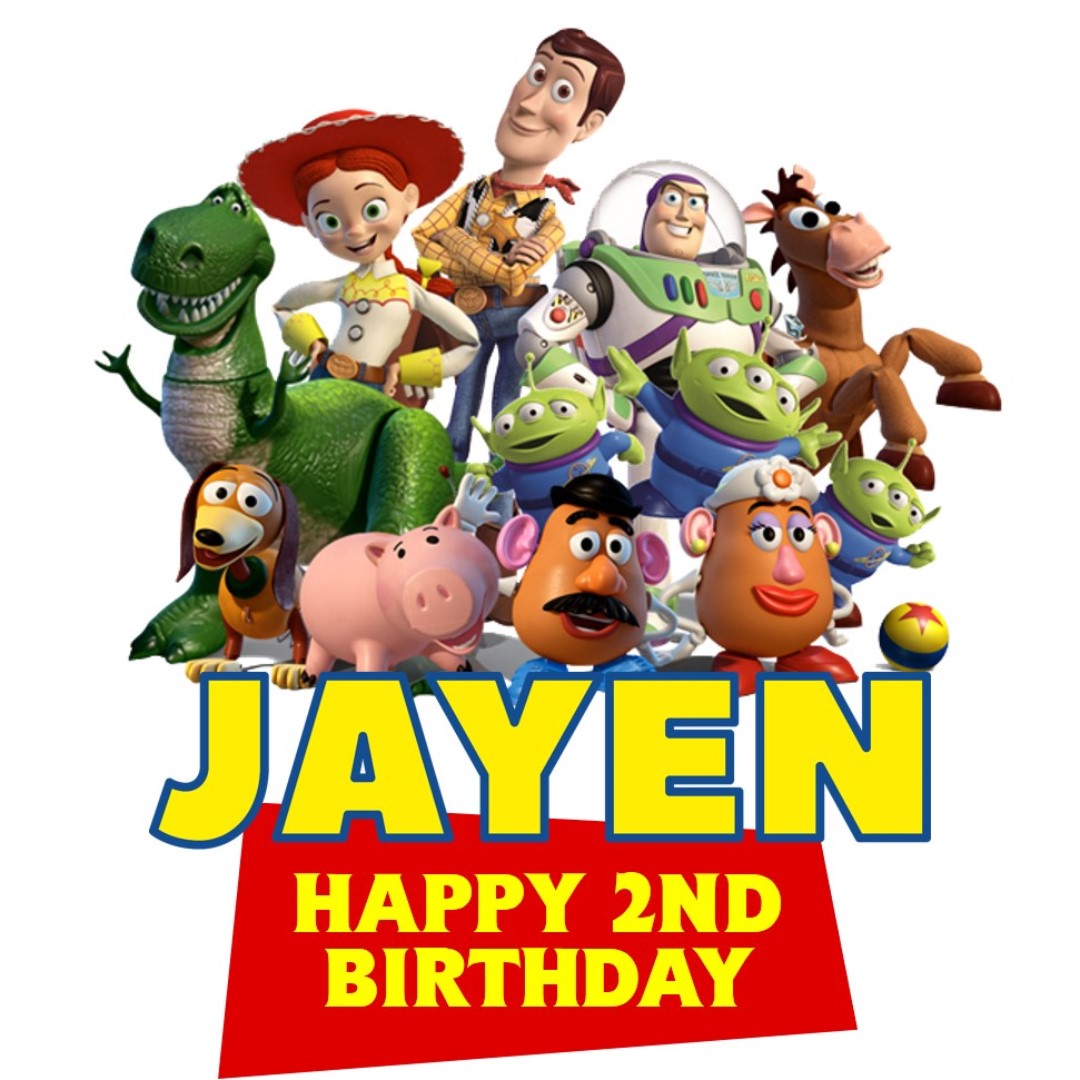 toy story birthday cake topper