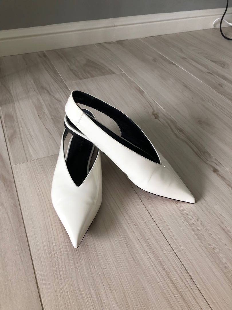 Celine v store neck flats