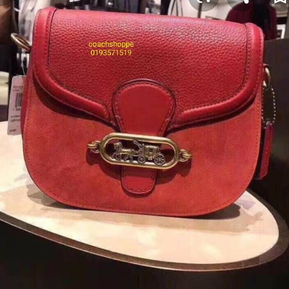 Coach elle saddle bag sale