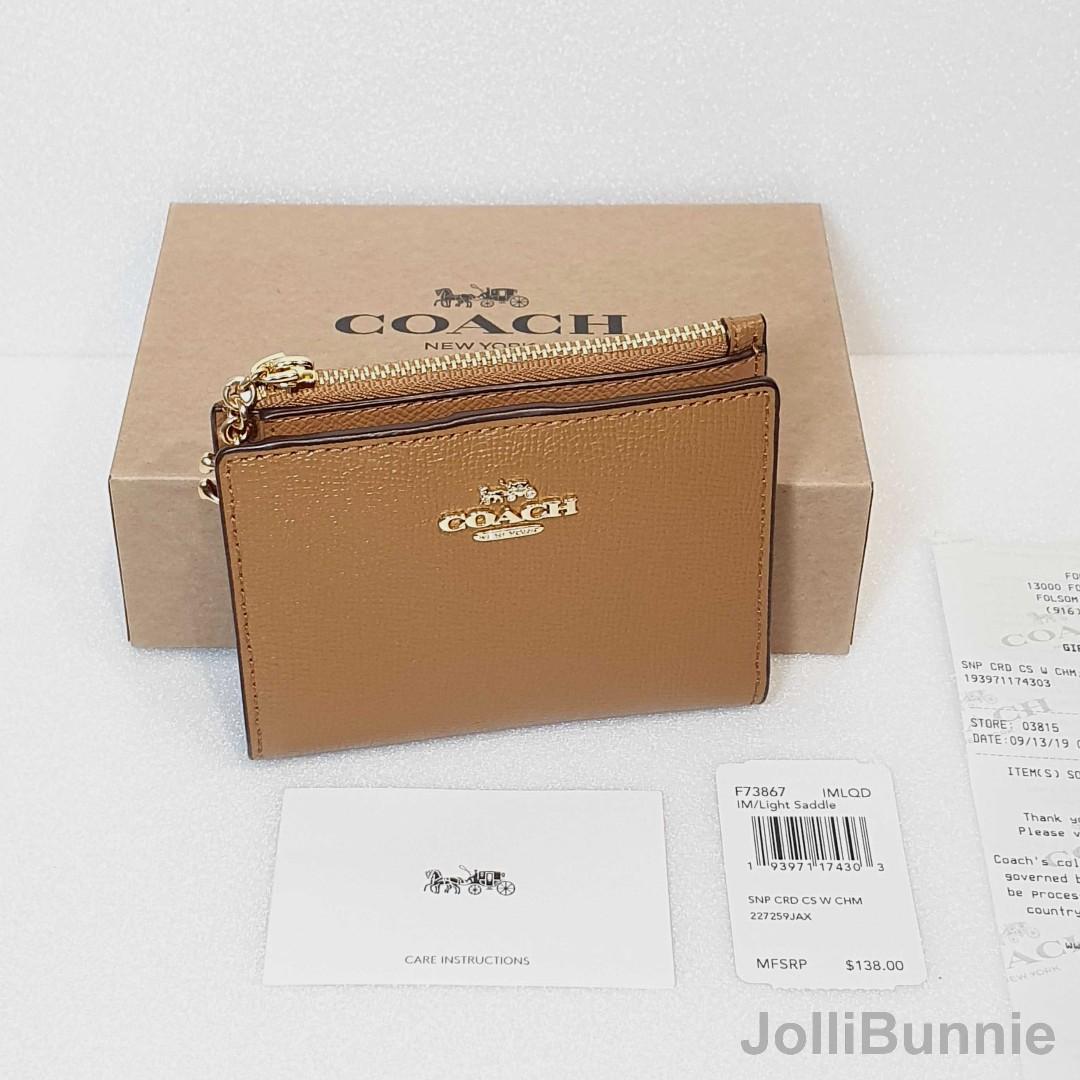 Coach light saddle wallet new arrivals