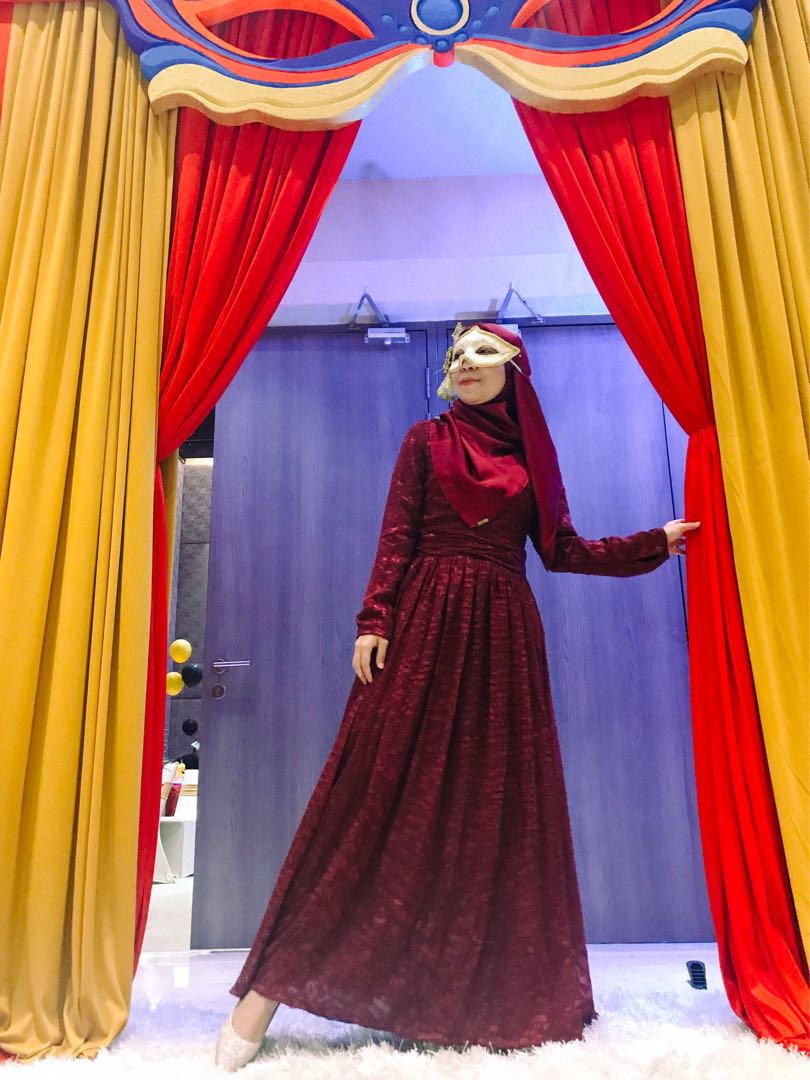 Masquerade theme dress for muslimah hotsell