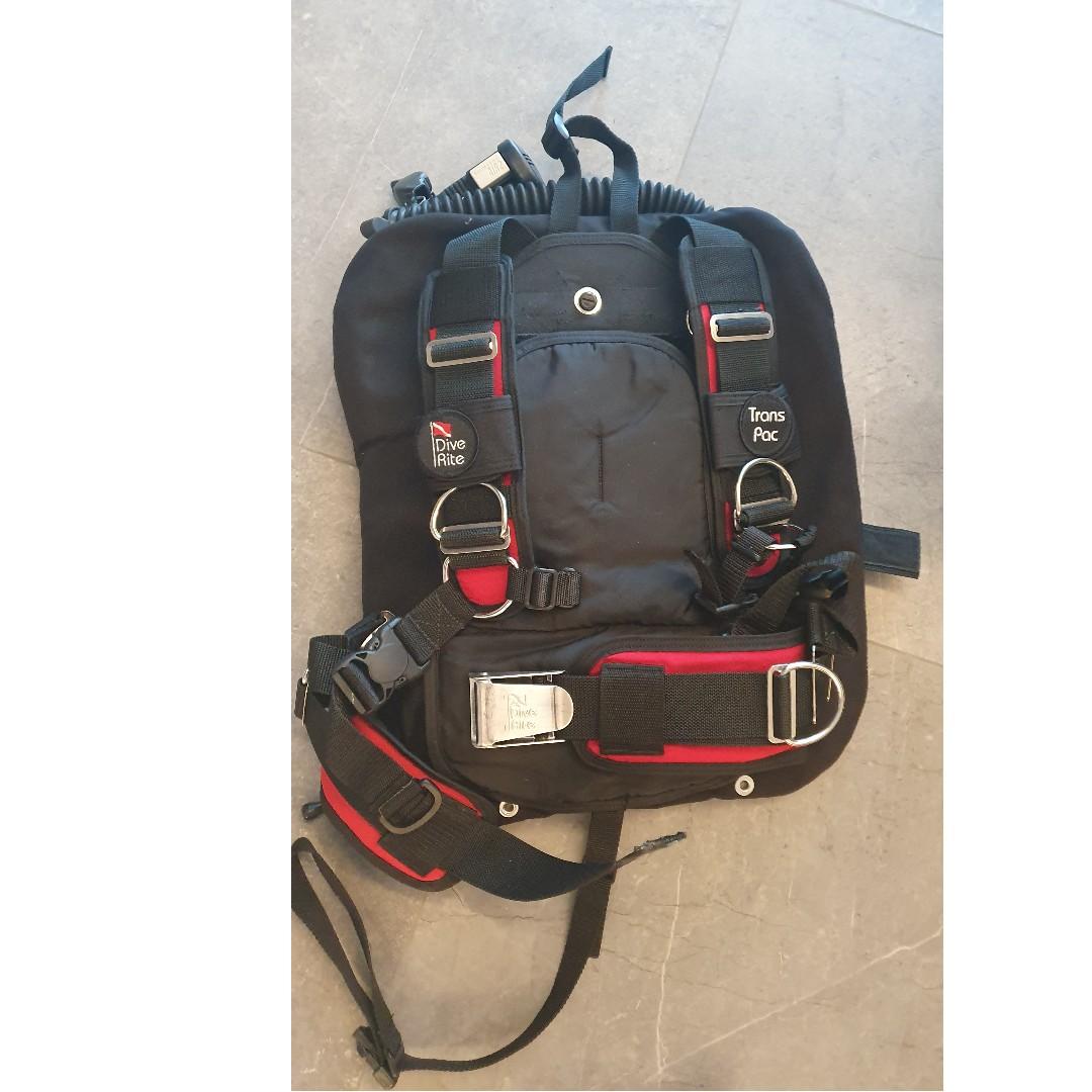 Dive Rite TransPac BCD (with Travel Wing), Sports Equipment, Sports ...