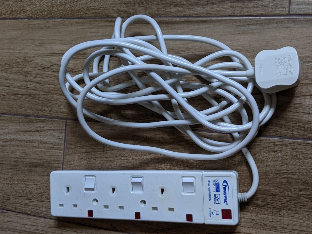 Extension Cord, TV & Home Appliances, Electrical, Adaptors & Sockets on