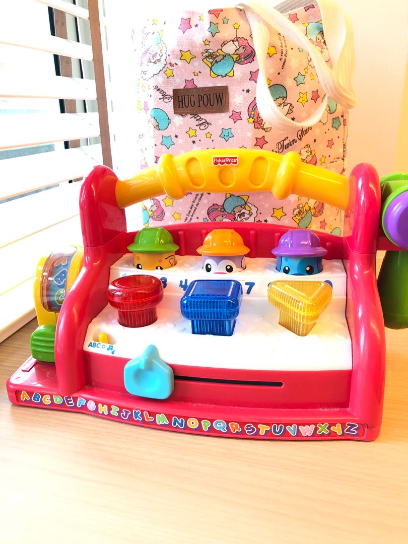 Fisher Price Laugh & Learn Learning Toolbench Hammer Toy Toddler