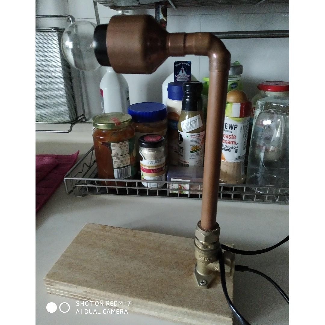 Industrial Retro Copper Pipe Copper Pipe With Brass Fittings With