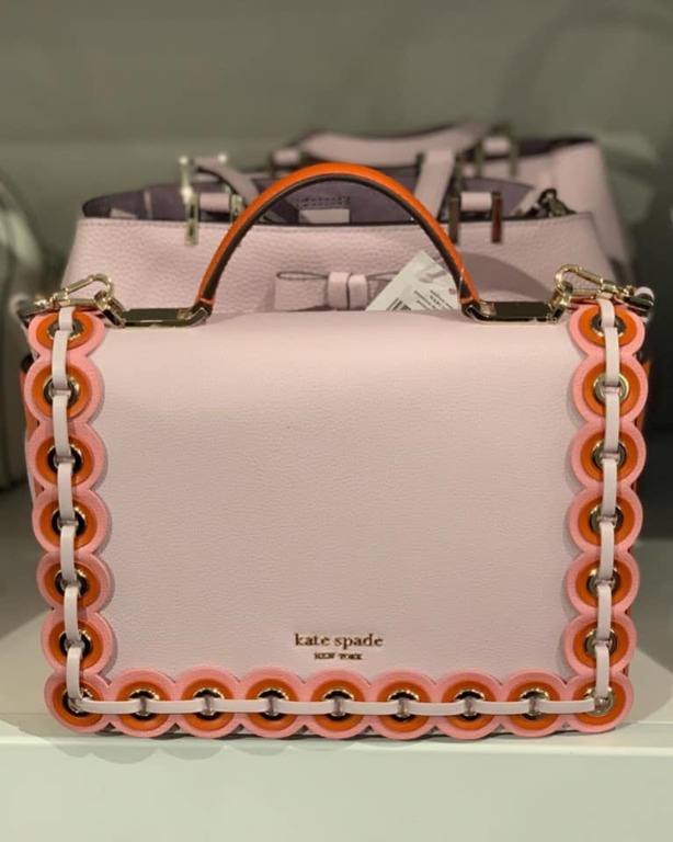 KATE SPADE MAISIE PATTERSON DRIVE GROMMET CROSSBODY BAG IN PEONY BLUSH