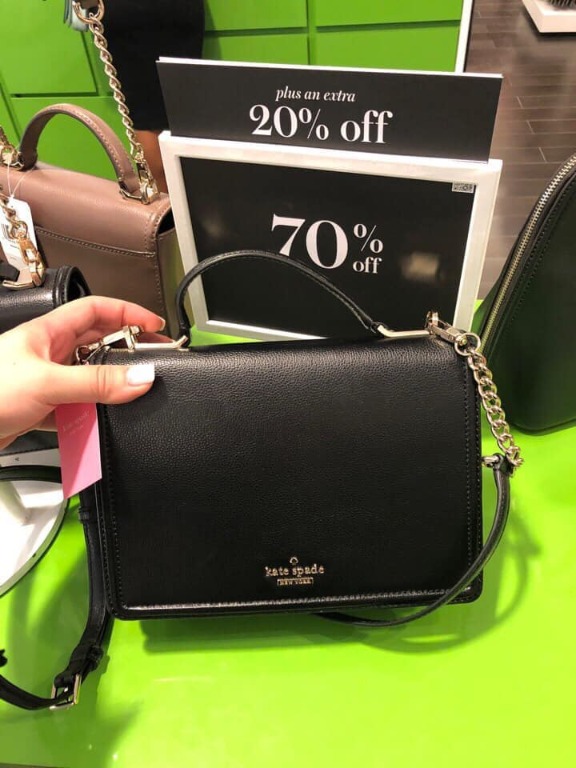 KATE SPADE PATTERSON DRIVE MEDIUM MAISIE CROSSBODY HANDBAG IN BLACK/CEMENT,  Luxury, Bags & Wallets on Carousell