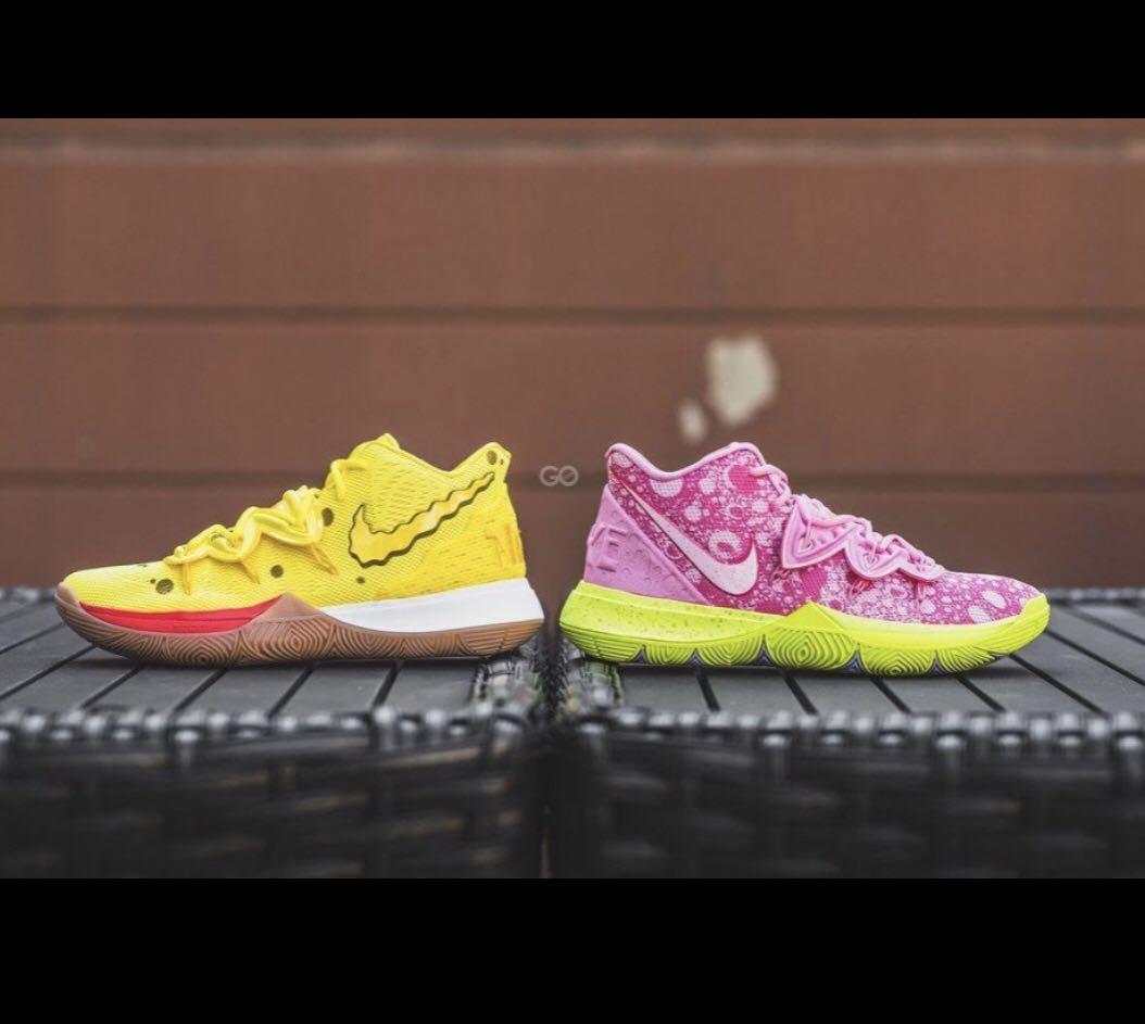 Kyrie Spongebob x patrick mismatch pair Men s Fashion Footwear