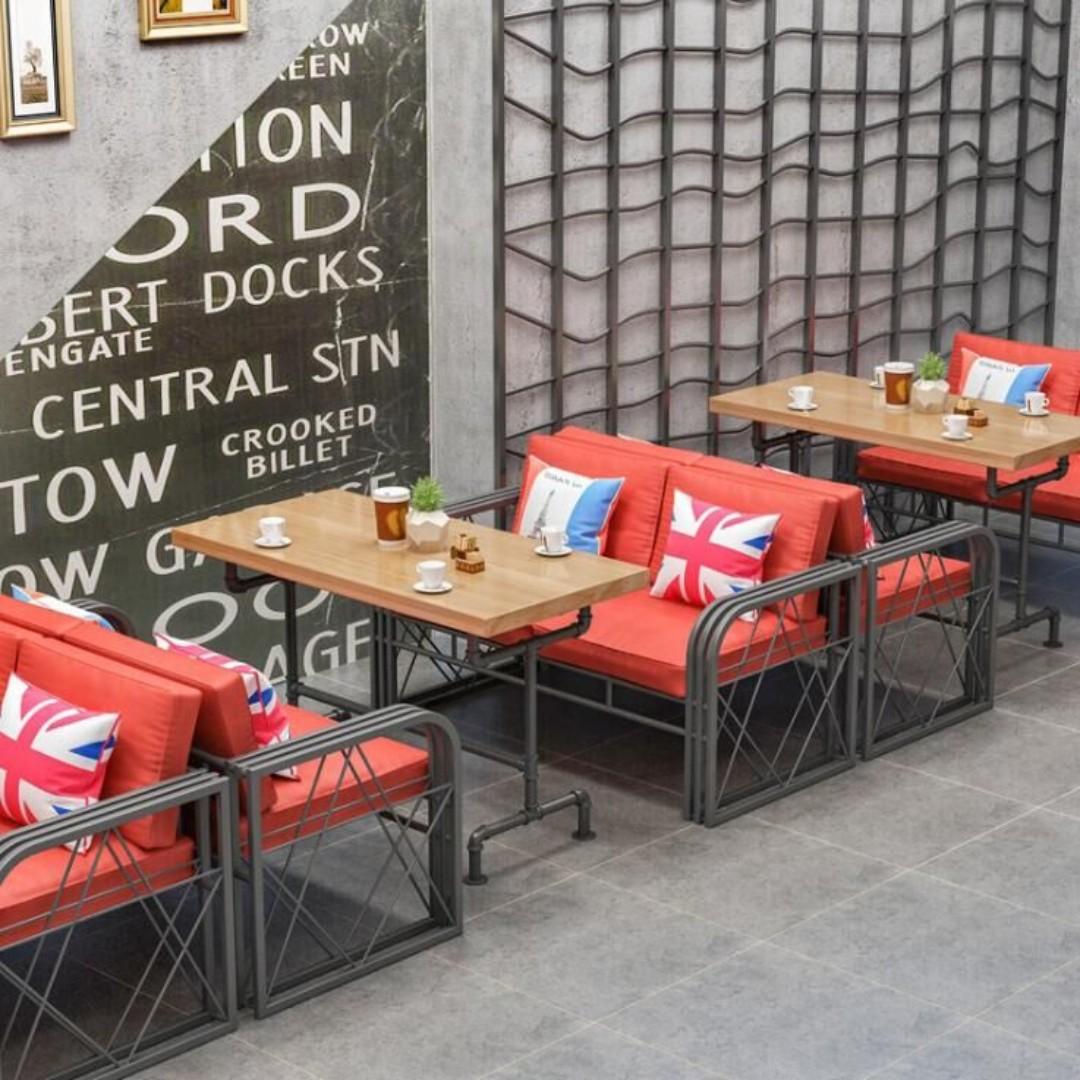 Kz001 Cafe Pub Restaurant Dining Bench In Cushion Sofa Furniture