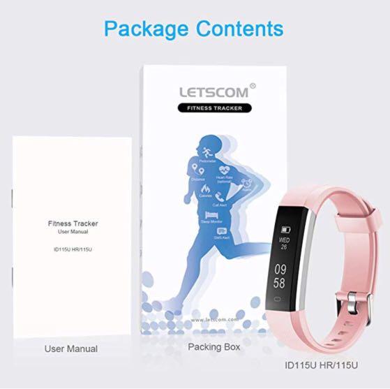 Letscom fitness online tracker id115u