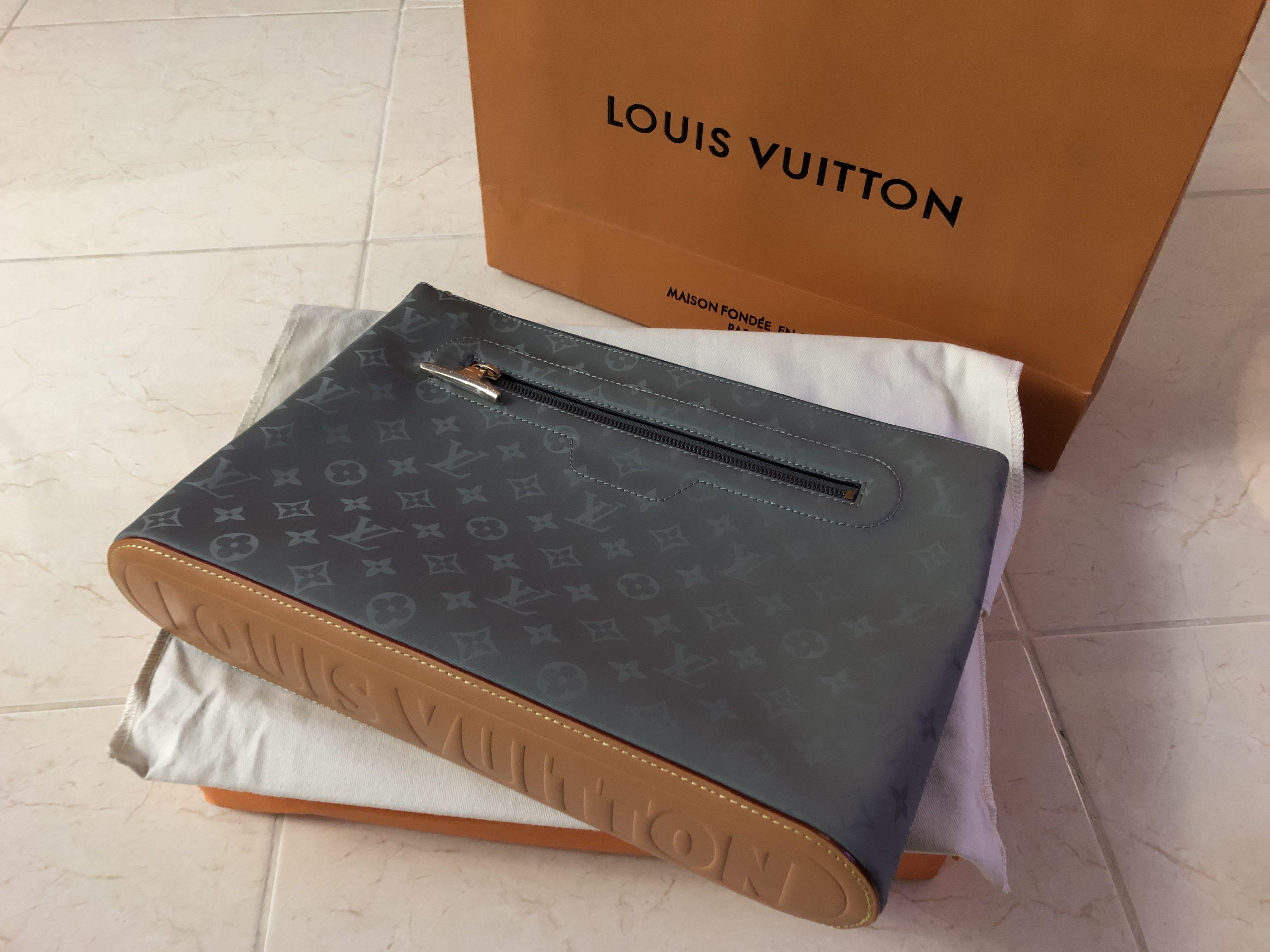 Authentic Louis Vuitton x Kim Jones Titanium Clutch Box