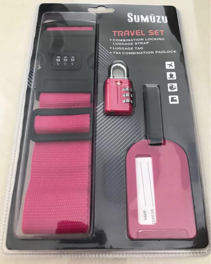 Travel Guide, Luggage Tag, Lock, Stap., Hobbies & Toys, Travel