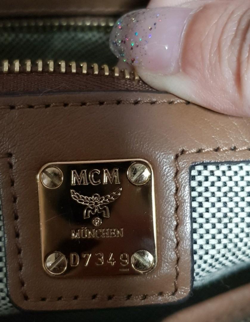 MCM Grained Calfskin Studded Boston Bag Black 914060