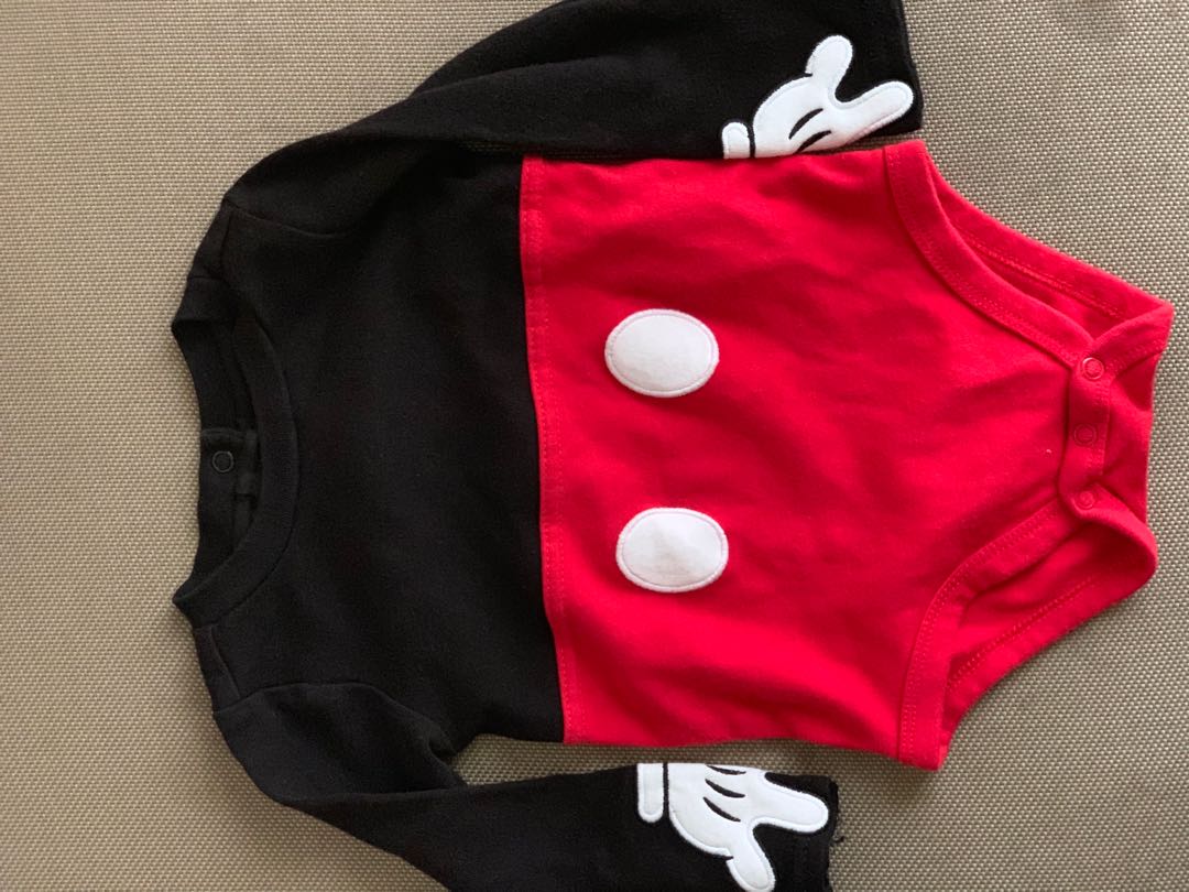 mickey mouse onesie baby