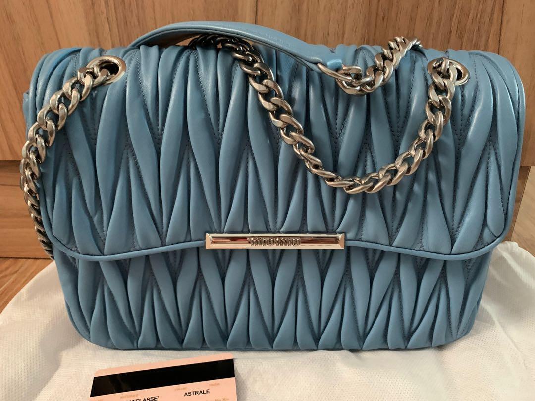 Miu Miu Matelasse Bag in Blue