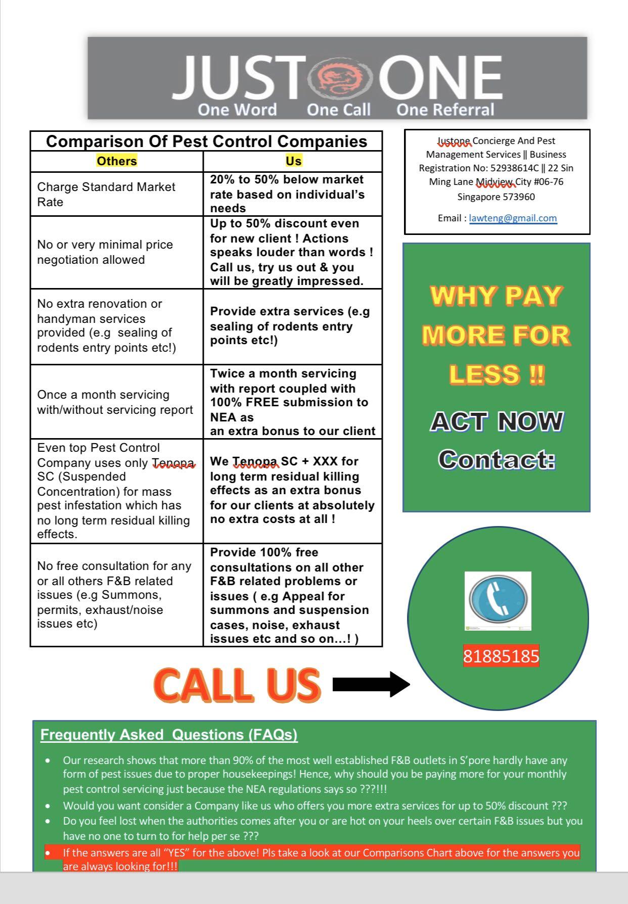 Sfa Nea Licenced Pest Control Home Services Others On Carousell