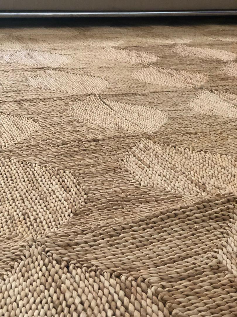 New Rattan Rug, Furniture & Home Living, Home Decor, Carpets, Mats