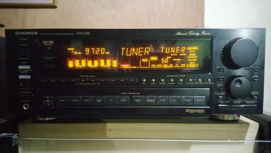 pioneer av receiver with speakers