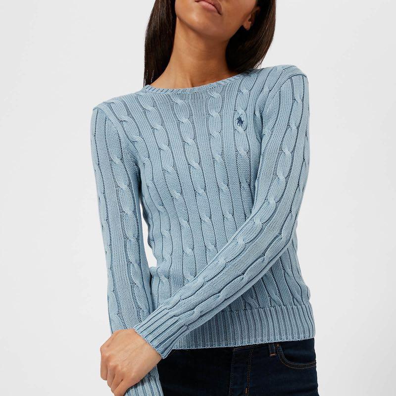 dark blue polo sweater
