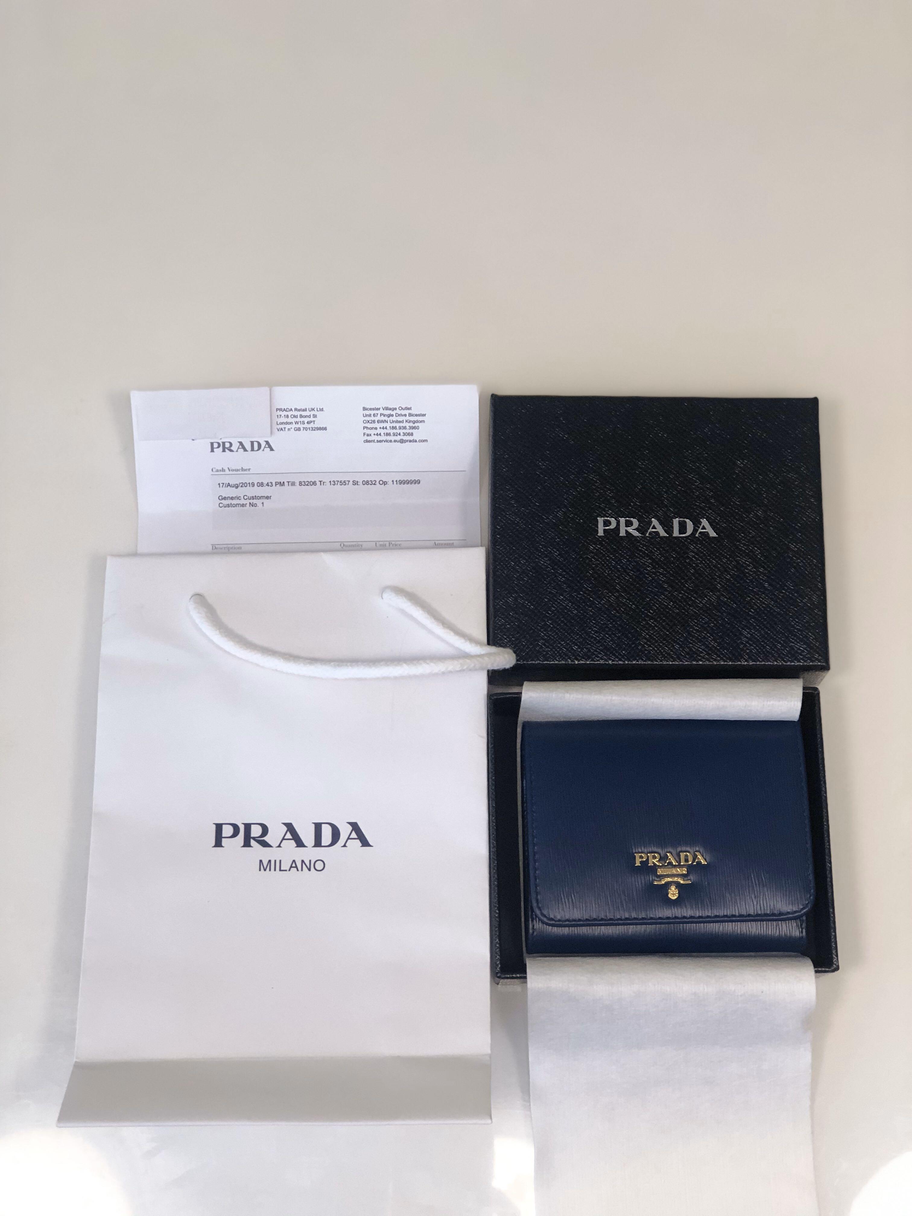 BNIB) Prada Women Wallet, Luxury, Bags & Wallets on Carousell